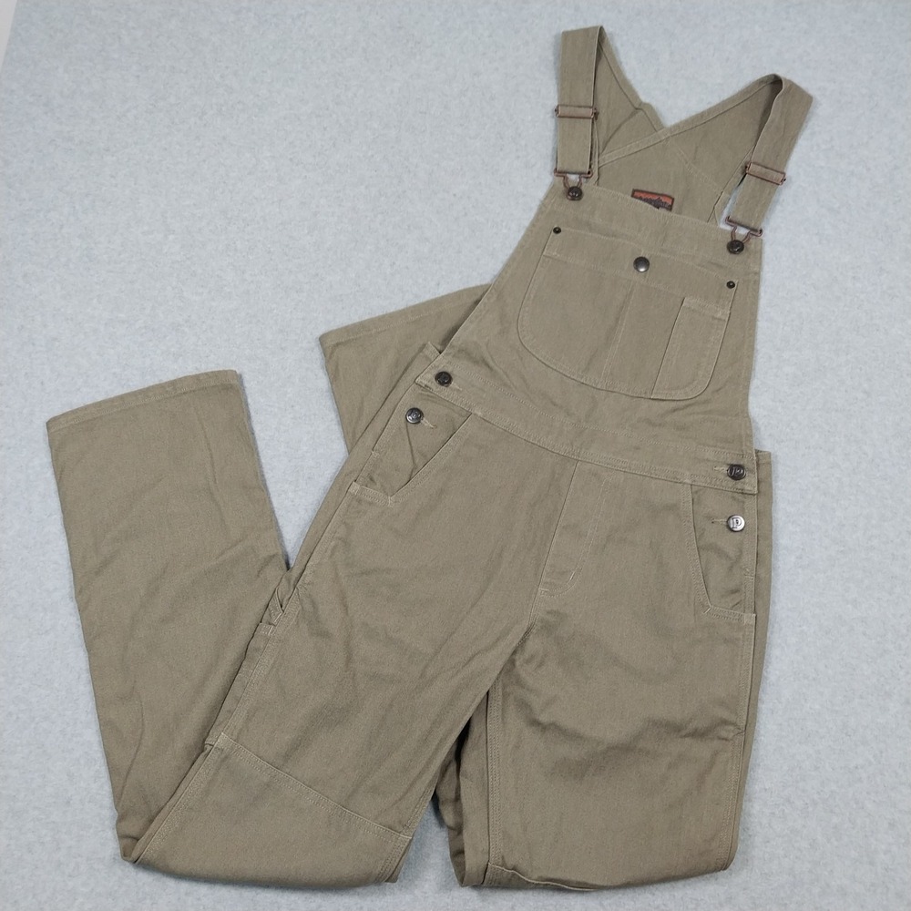 Patagonia Overalls Womens XS Green Hemp Canvas Workwear Double Knee Hiking